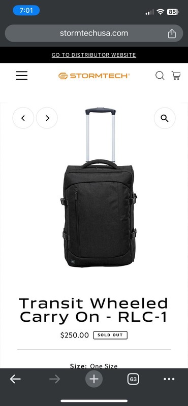 STORMTECH Transit Wheeled Carry On - RLC-1 20 Inches gallery