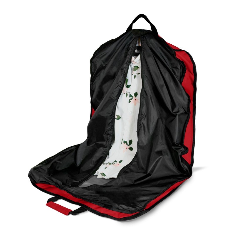 39" Business Garment Bag Cover Suits Dresses Clothing Foldable Pockets Red gallery