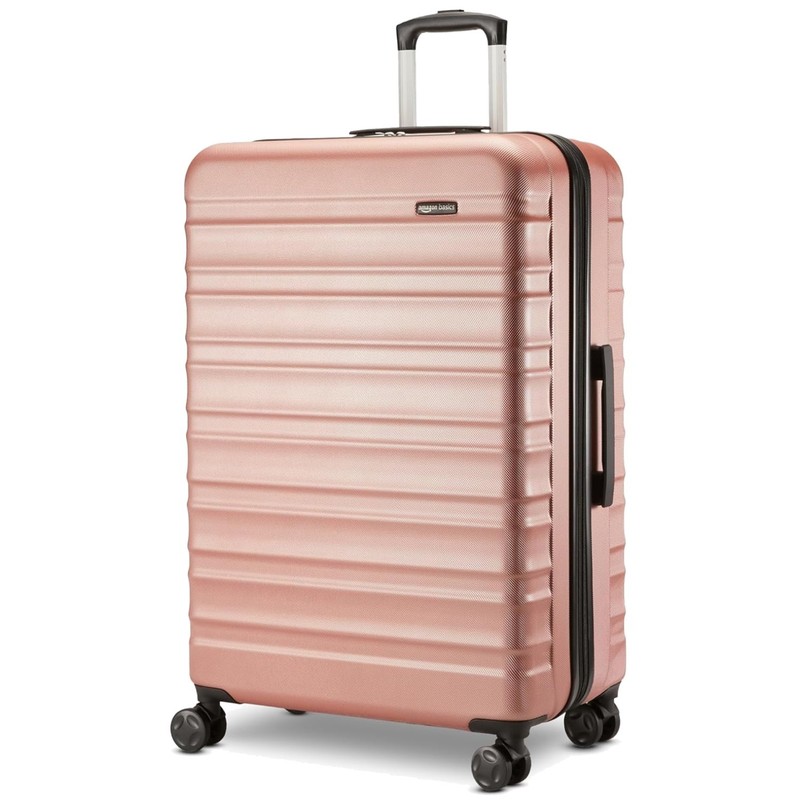 Large 30″ Rose Gold Expandable Suitcase – 97 Liters for Hassle-Free Journeys