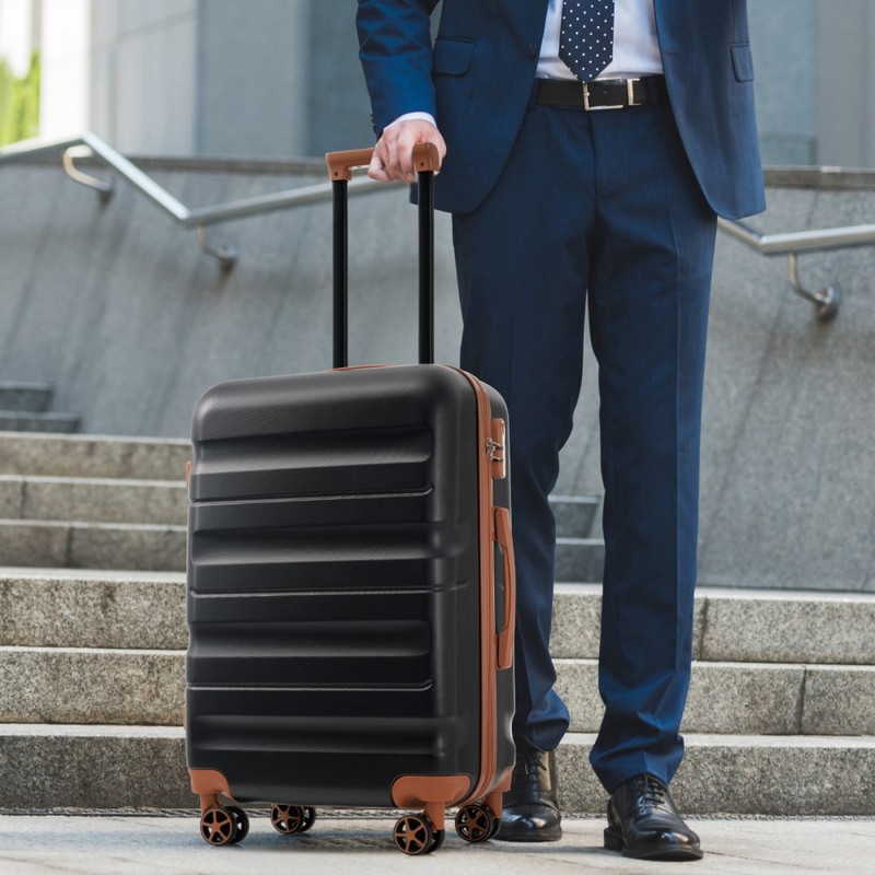 6-Piece ABS Hardshell Luggage Set Dual Spinner Wheels, Carry-On & Check-In Sizes gallery