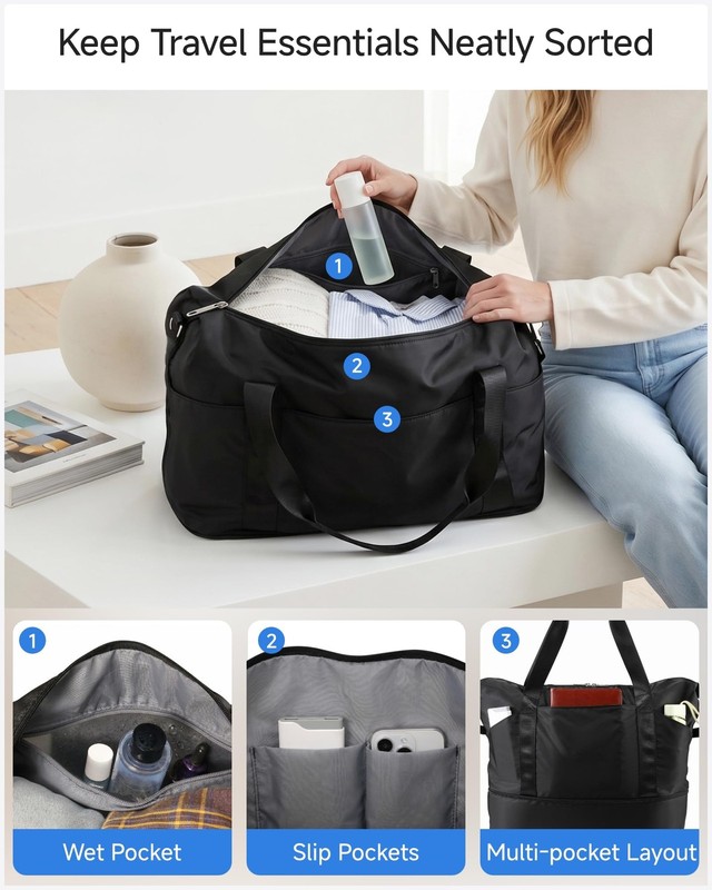 Carry On Luggage Top Opening, Hard Shell Suitcase and Travel Packing Cubes Bu... gallery