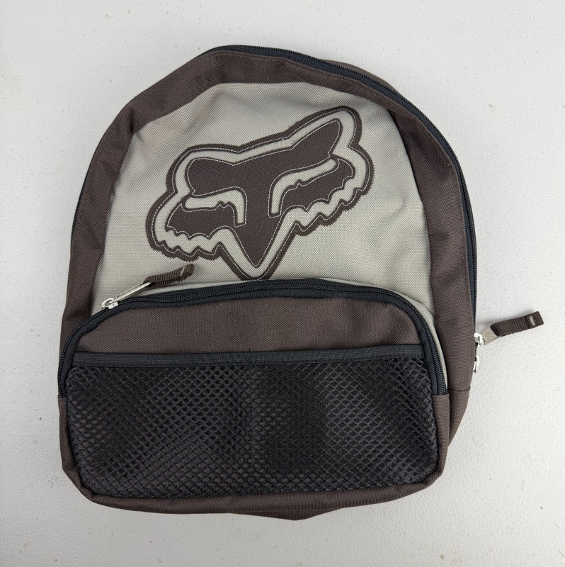 Fox Racing 12″ Mini Bike Backpack Travel Purse Brown / Tan