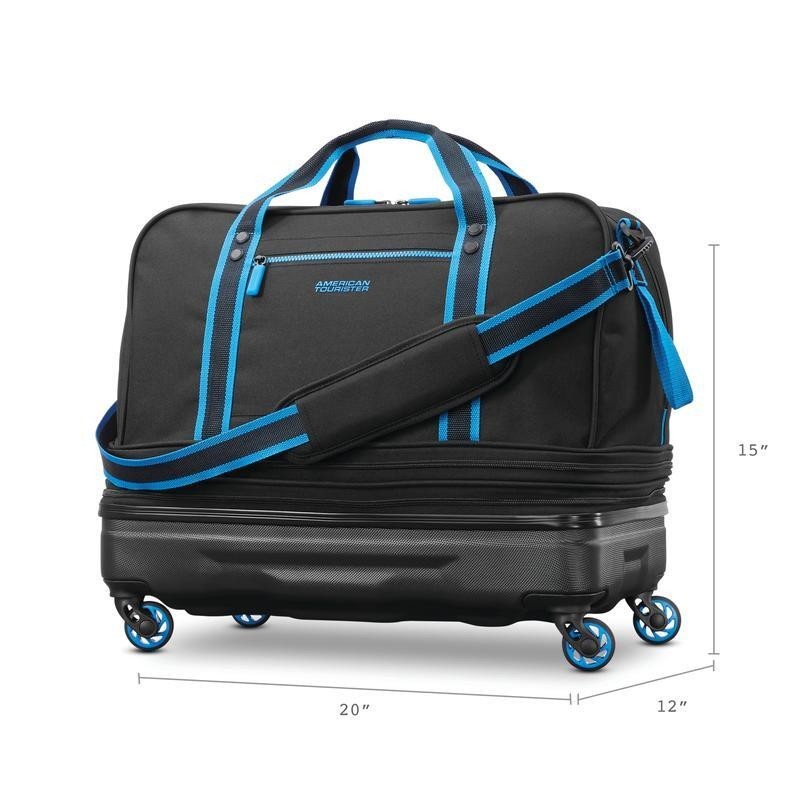 Expandable Softside Rolling Duffel Durable Travel Bag W/ Inline Wheels Durable gallery