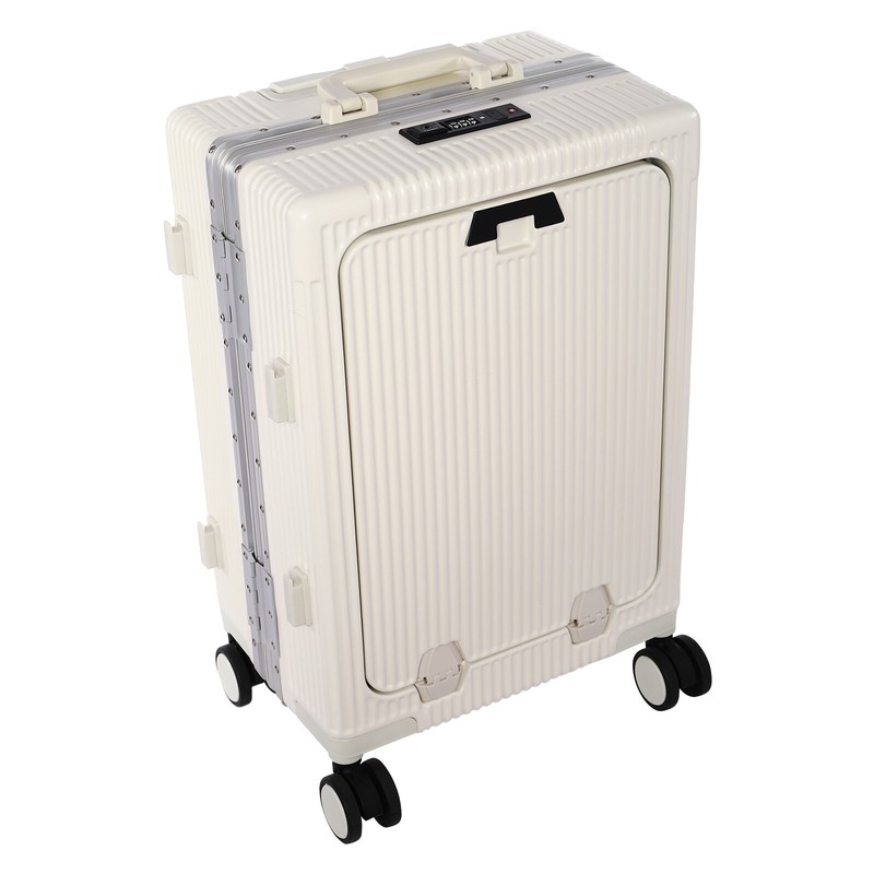 20" Front Opening Suitcase Boarding Cabin Suitcase Trolley Board Case Hard Shell gallery