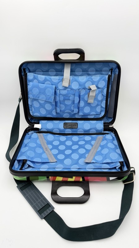 Heys Multicolor Geometric Polycarbonate Hardcase Train Case w/ Shoulder Strap gallery