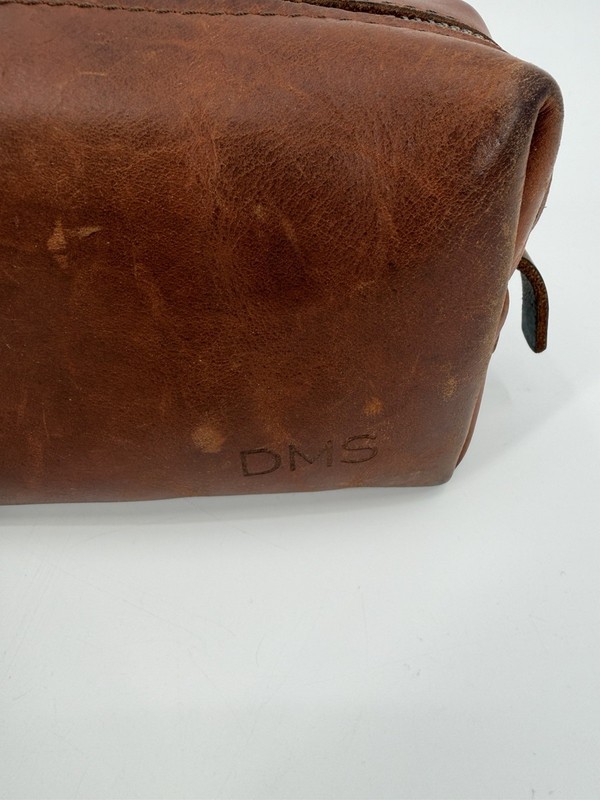 Rustico Genuine Leather Dopp Kit Men’s Travel Toiletry Bag Zip Closure gallery