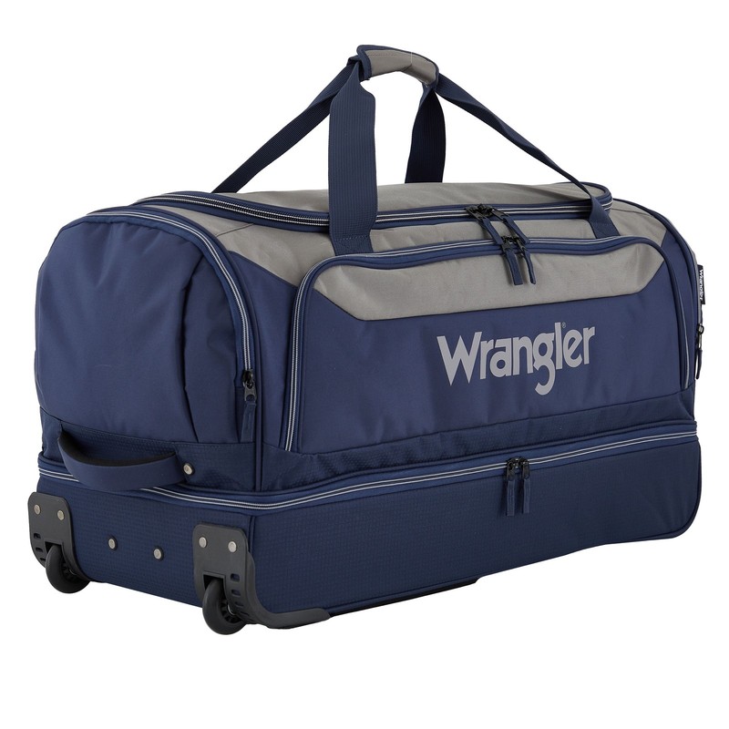 Wrangler WRM-23030-001 30" Drop-Bottom Rolling Travel Duffel, Extra-Large
