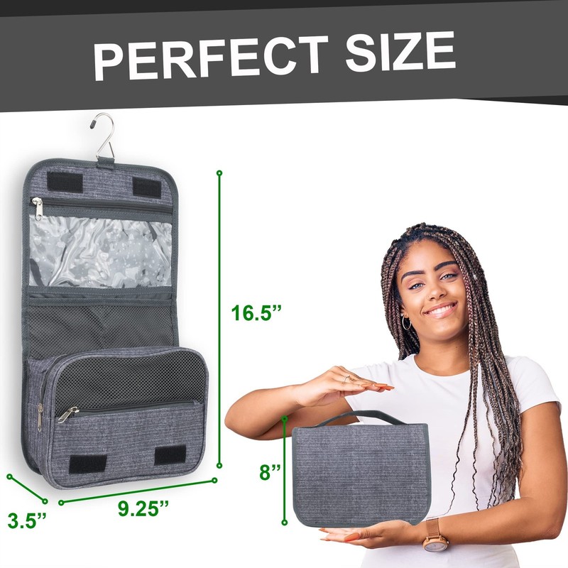 Summit Ridge Multi Pocket Hanging Toiletry Bag Travel Bag with Hanging Hook, ... gallery