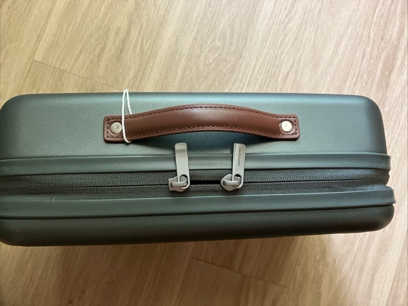 NEW Samsonite Virtuosa Hard Train Case Crossbody Travel Makeup Case Pine Green gallery