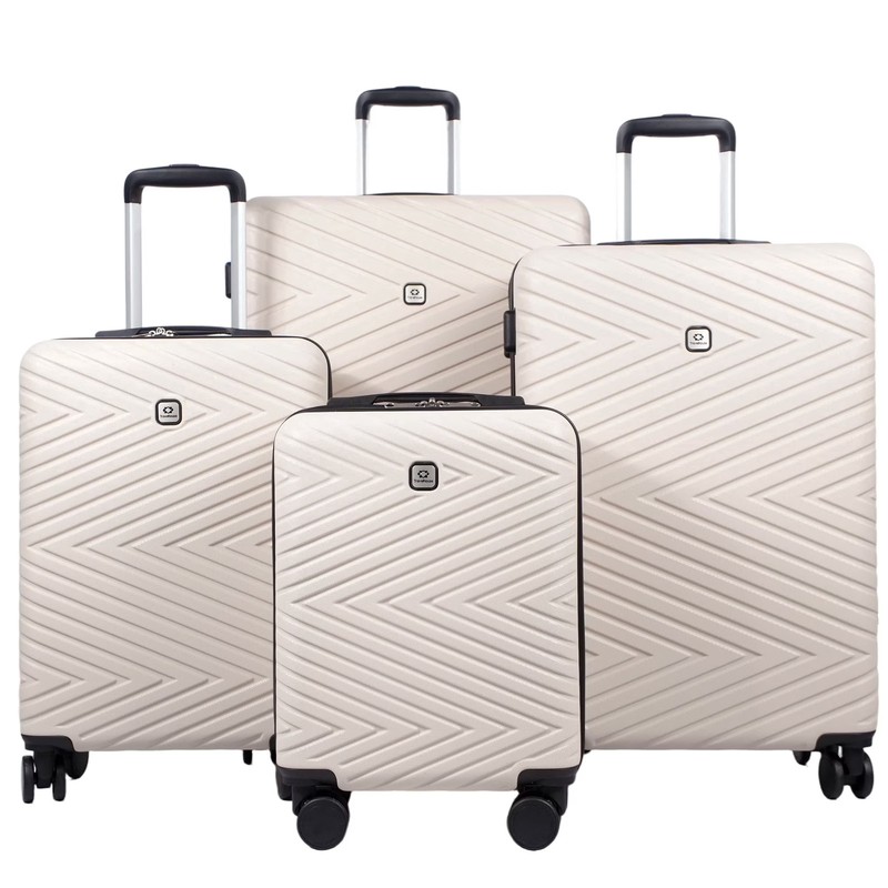 4 Piece Hardshell Luggage Set Hardside Lightweight Suitcase with TSA