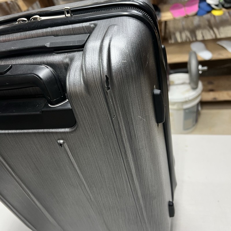 eBags Gray EXO 2 Hardside 21 Inch Spinner Carry-On Luggage Silver gallery