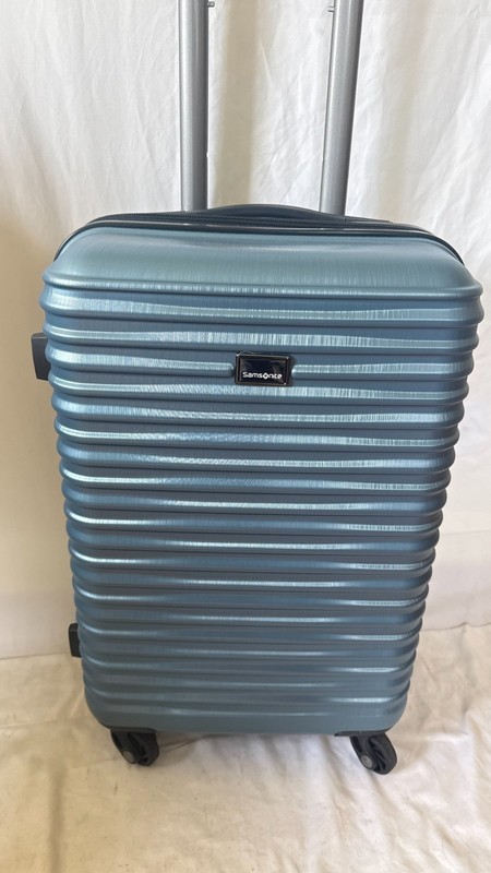 Samsonite Uptempo X Hard side 20″ Carry On Spinner Luggage Light Blue Suitcase