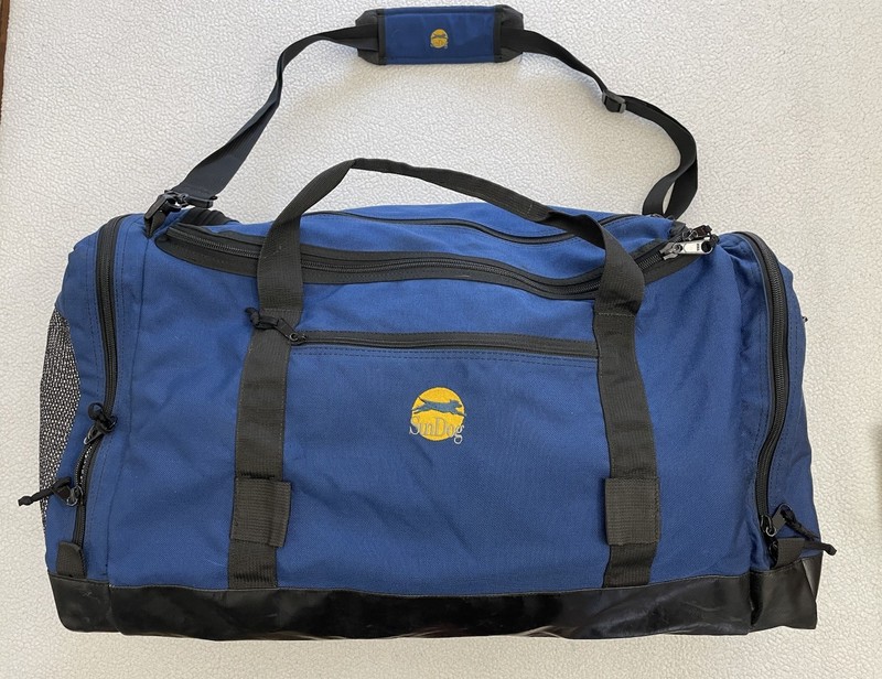 Sundog Duffel Bag Large 22 Inch Travel Gym Carry On Blue B28 Made In USA