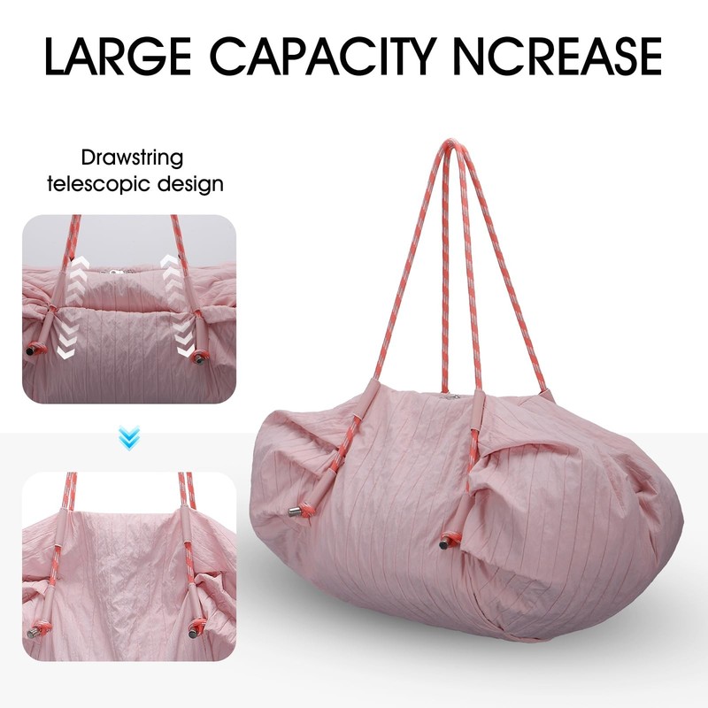 Large Puffy Weekender Bags for Women, Crossbody Shoulder Travel Duffel Bag, L... gallery