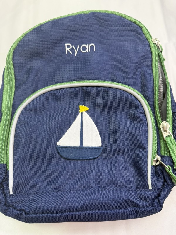 Personalized Pottery Barn Kids Mini Backpack “Ryan” Personalize Sailboat toddler gallery