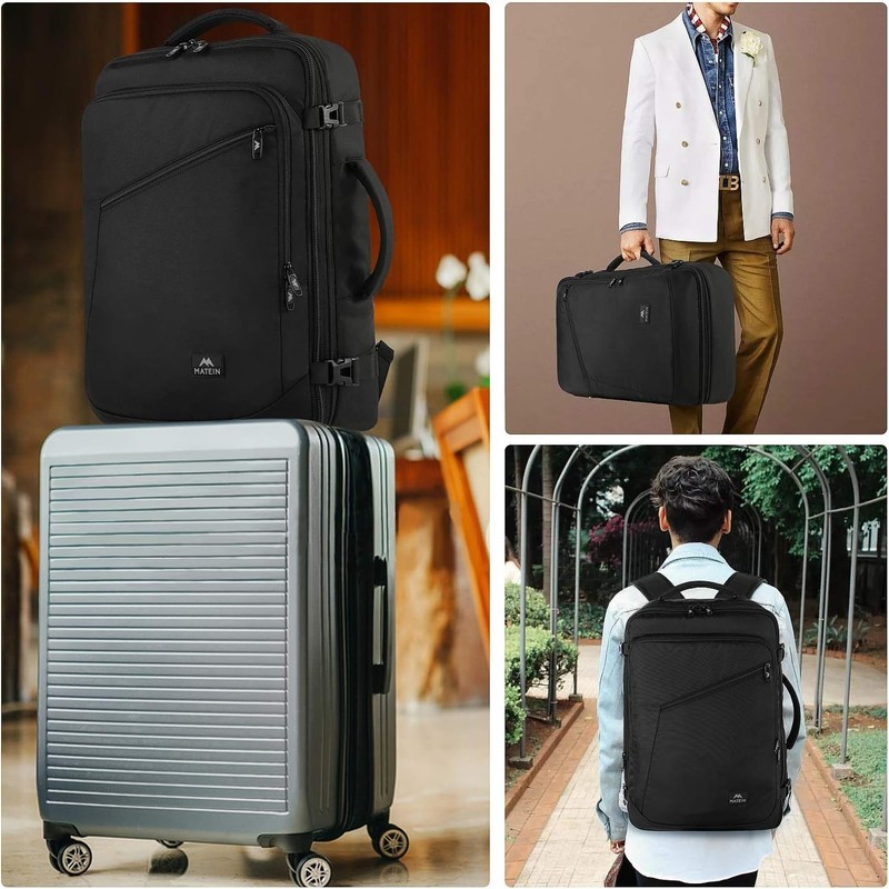 MATEIN Carry on Backpack, Extra Large Travel Backpack Expandable Airplane Approv gallery