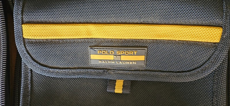 Vintage Ralph Lauren Polo Sport Rolling Duffle Bag Backpack Suitcase Navy 27” gallery