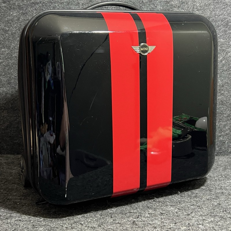Authentic MINI Cooper Black/Red Rolling/Locking Cabin Trolley Suitcase gallery