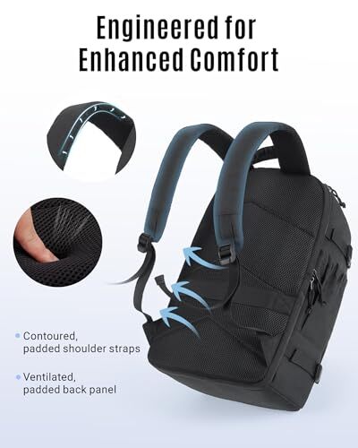 Travel Backpack, TSA Friendly Flight Approved Carry on Backpack Large Grey gallery