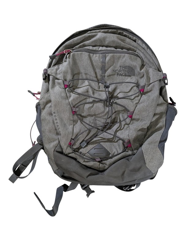 The North Face Borealis Gray Ripstop Backpack FlexVent Laptop Daypack Travel