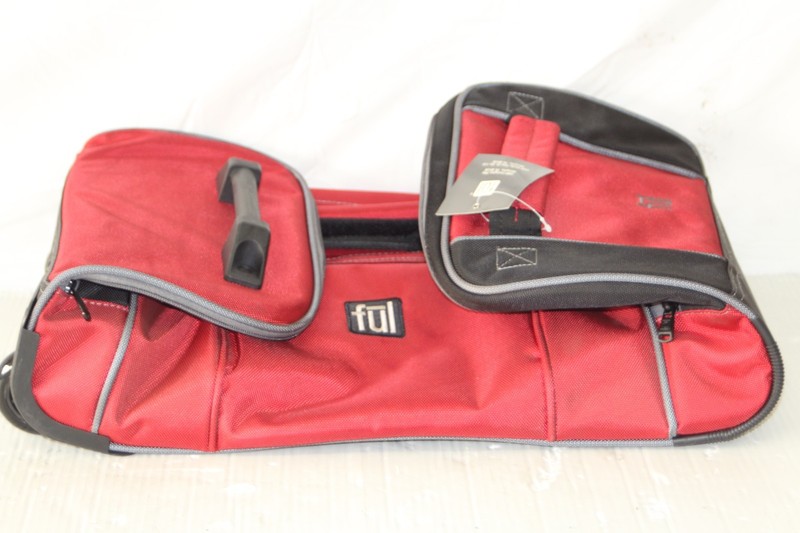 Fūl Rolling Duffel Bag Red Polyester w/ Wheels