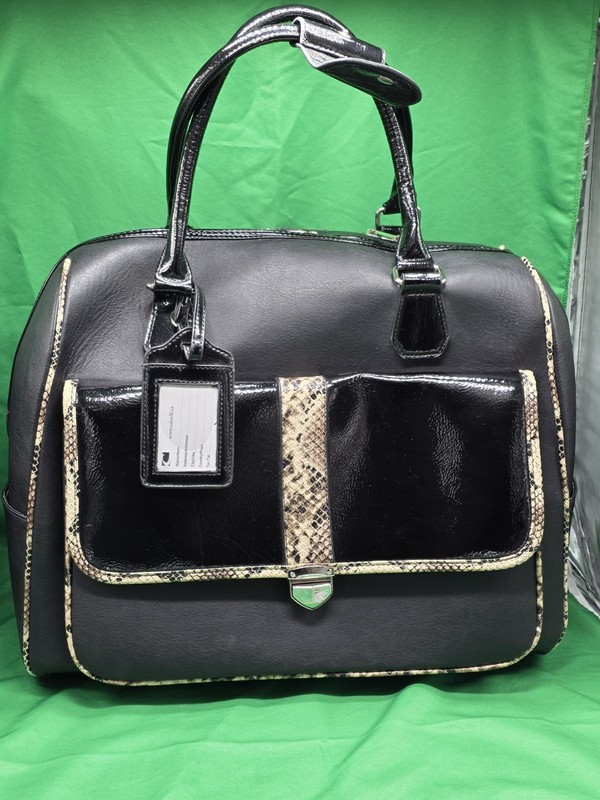 The Cabrelli Polly Python Rollerbrief Carry-on Laptop Bag Travel Office