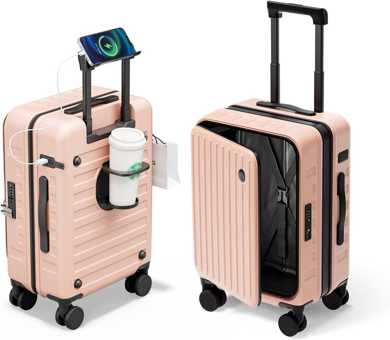 Expandable Lightweight PC Hard Shell Suitcase, 20-Inch Luggage with TSA Lock, To