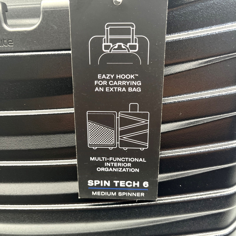 Samsonite Spin Tech 6 Medium Spinner Black NWT gallery