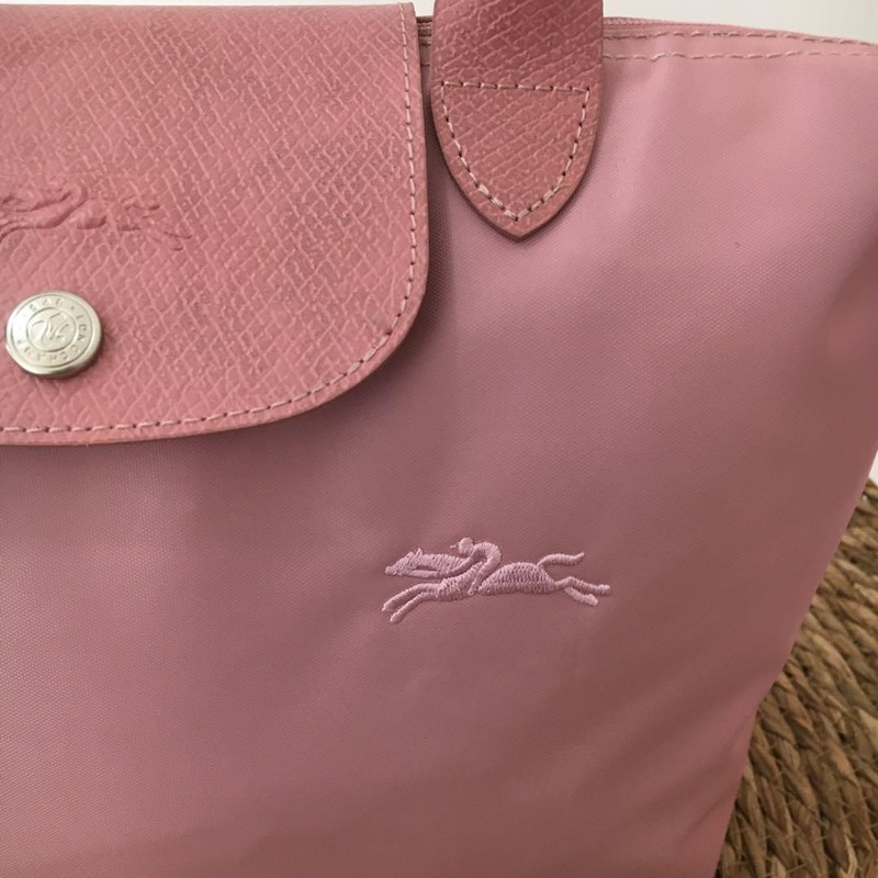 Longchamp Top Handle Handbag Tote Bag New Lightweight M Size Pink From Japan gallery
