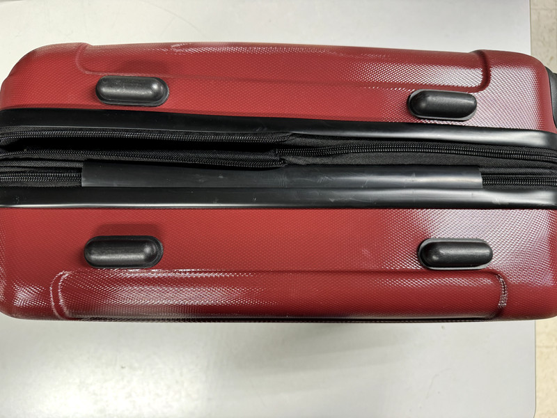 Forecast Red Hard Side Roller Spinner Carry On Suitcase With Telescope Handle gallery