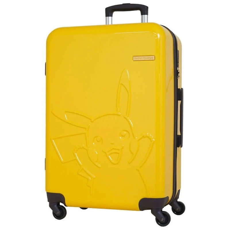 Pokémon Pikachu Suitcase Travel Luggage TSA Lock 26″ from Japan Size:M 62L.