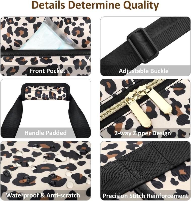 Leopard Print Lightweight Duffle Bag - Expandable Carry-On for All Adventures gallery