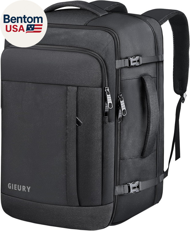 Carry on Backpack, 50L Travel Backpack, Luggage Backpack TSA Flight Approved Lap gallery