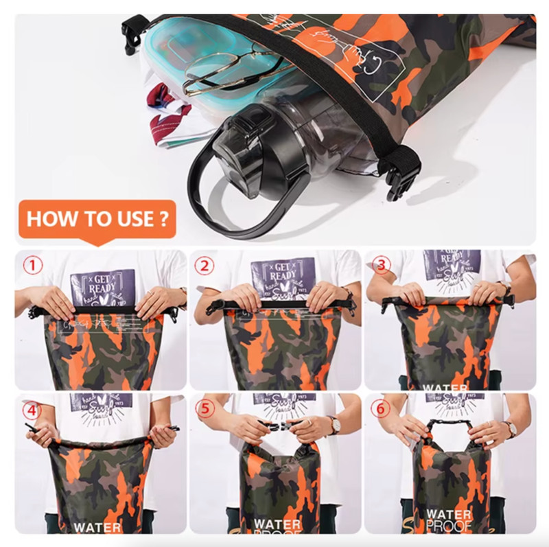 Waterproof Backpack 30L - Waterproof Zipper Pocket Blue gallery