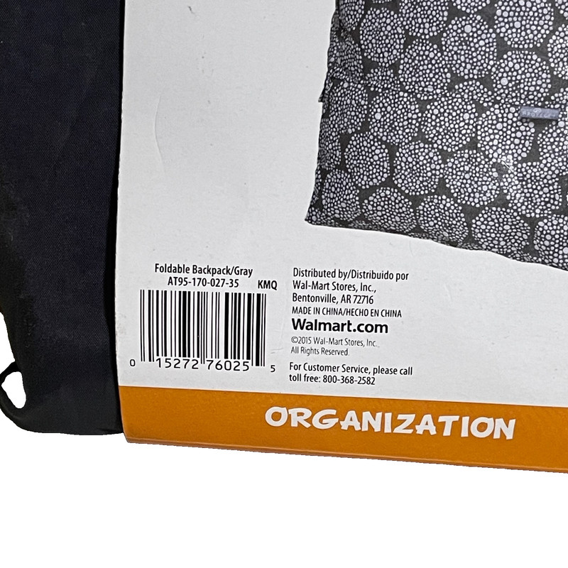 American Tourister Foldable Backpack Compact Travel Bag Gray 18" x 16" x 7.5" gallery