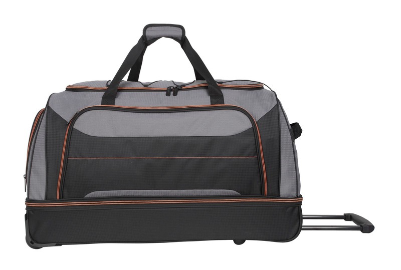 30 Inch Rolling Drop Bottom Duffel Bag With Wheels Telescopic Handle