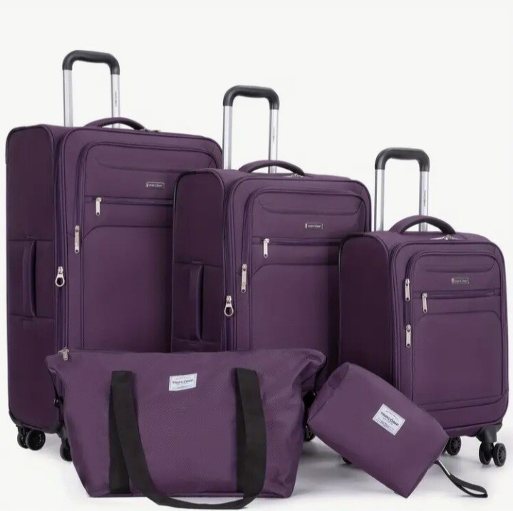 Rockland Journey Softside Upright Luggage Set of 4 - Charcoal (F32CHARCOAL0