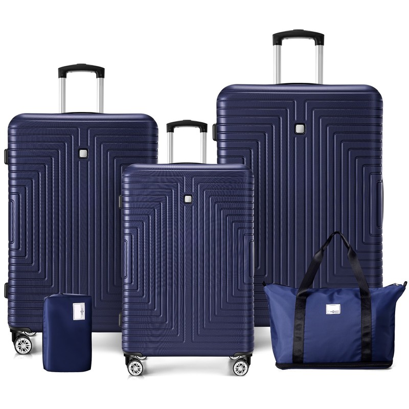 Luggage Sets 5 Piece, ABS+PC Hard Shell Suitcases with Wheels, TSA Aproved Lock gallery