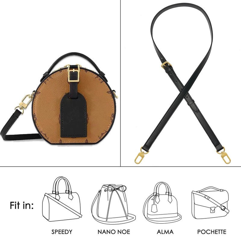 Vachetta Genuine Leather Adjustable Genuine Leather Crossbody Straps Replacem... gallery