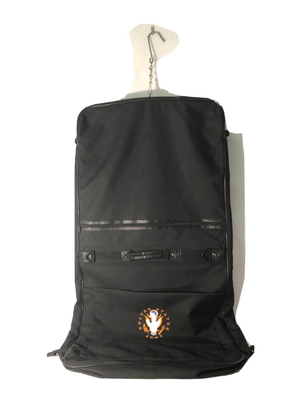 United States US ARMY Military Foldable Black Canvas Suit Garment Travel Bag. gallery