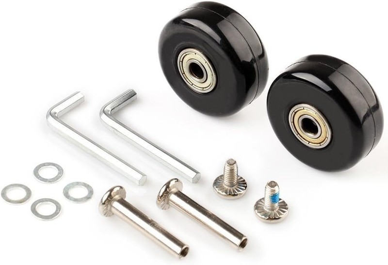 Suitcase Luggage Wheels Replacement Kit - OD40-64mm Wheels, ABEC 608zz, Set of 2 gallery