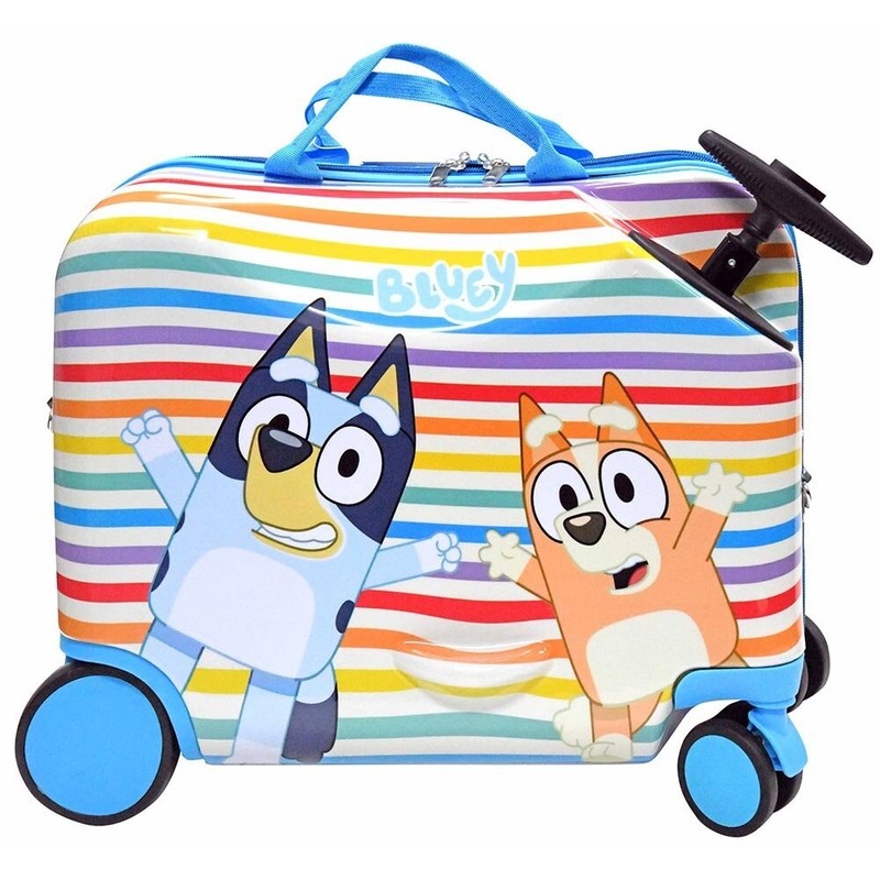 Bluey Ride On Luggage, Size: 17″ x 8″ x 13″