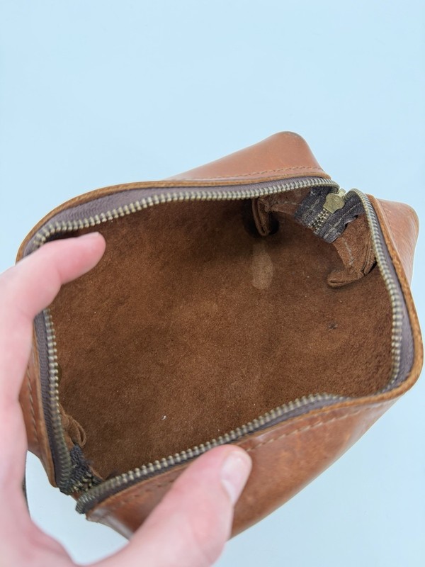 Rustico Genuine Leather Dopp Kit Men’s Travel Toiletry Bag Zip Closure gallery