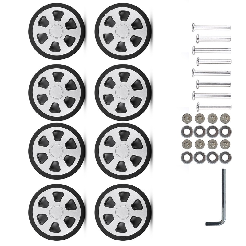8Pcs 60x12mm Double Luggage Suitcase Replacement Easy Installation