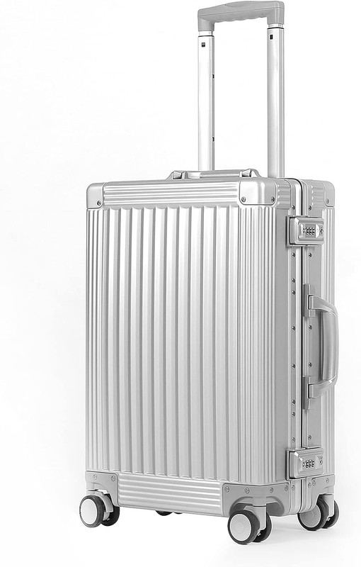 All Aluminum Carry On Luggage Hard Shell Luggage Aluminum Suitcase for Travel