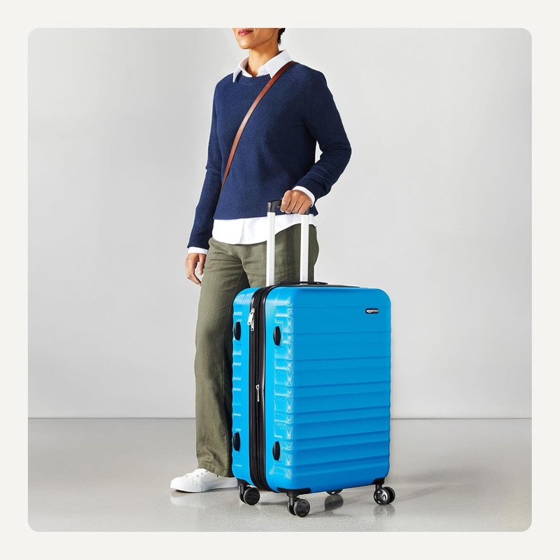 26" Hardside Medium Checked Luggage, Expandable for up to 15% More Space, with S gallery