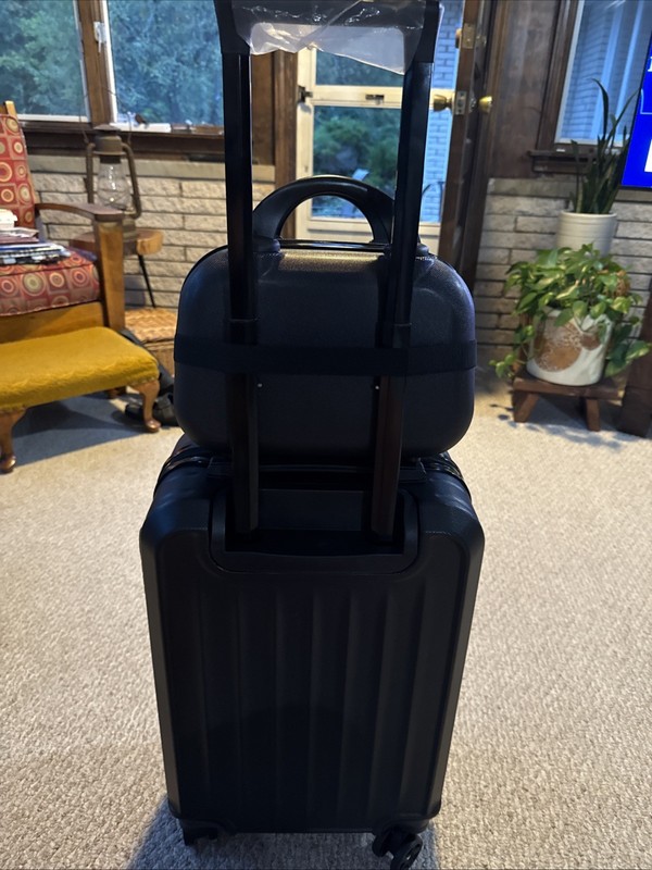20Inch Hard Shell Suitcase, Student Travel Trolley Case, Zipper 2 Pieces