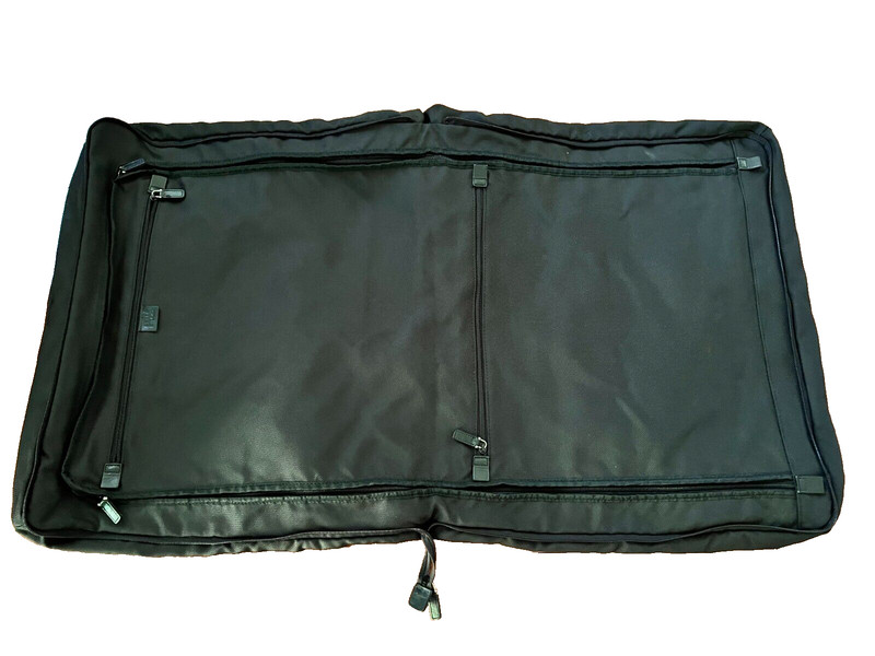Wilsons Pelle Studio Garment Canvas Luggage Bag EUC ~38" x 22" gallery