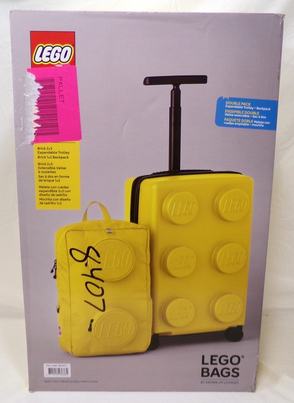 LEGO 20316-0024 Yellow Brick 2×3 Expandable Trolley Brick 1×2 Backpack