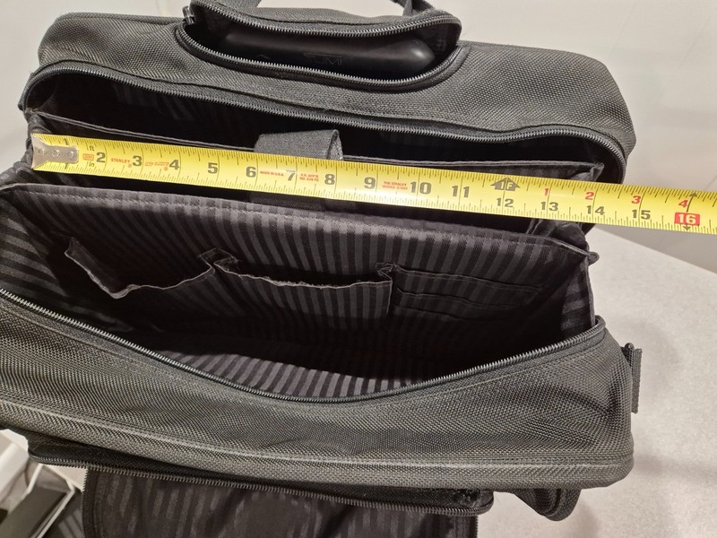 TUMI Alpha 17 2 Wheel Computer Carry On Bag 2201d3 Used gallery